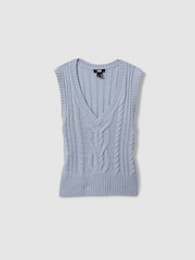 Paige Cable Knit Vest - Image 2 of 5