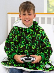Character World Minecraft Face Wearable Hooded Fleece - Image 1 of 4