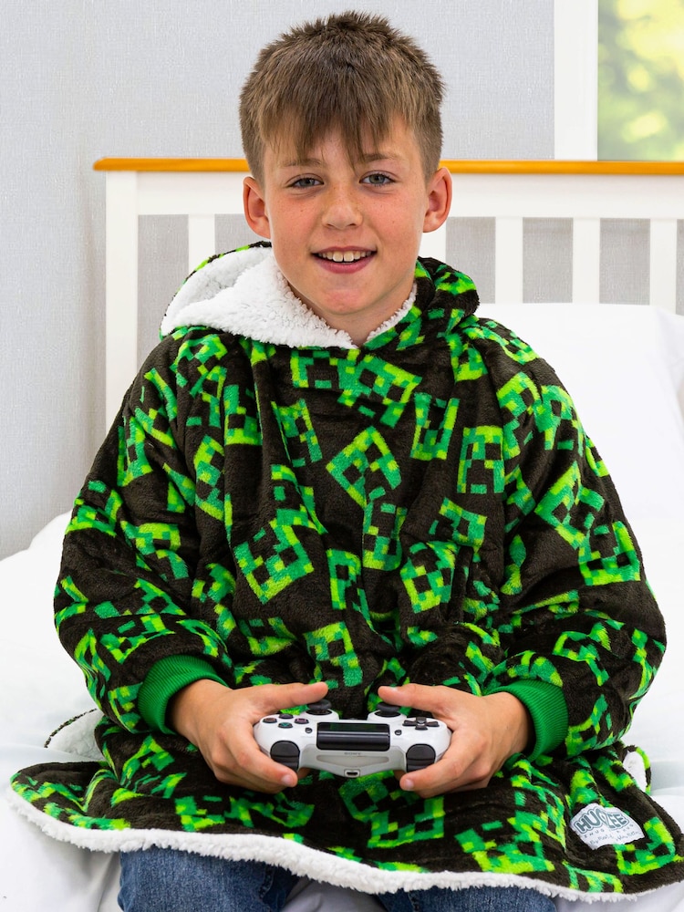 Character World Minecraft Face Wearable Hooded Fleece - Image 1 of 4