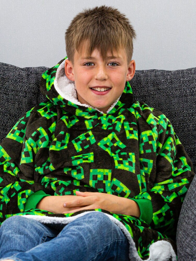 Character World Minecraft Face Wearable Hooded Fleece - Image 2 of 4