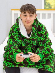 Character World Minecraft Face Wearable Hooded Fleece - Image 4 of 4