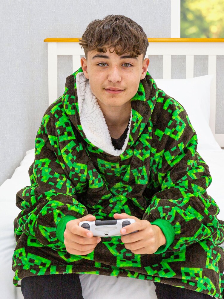 Character World Minecraft Face Wearable Hooded Fleece - Image 4 of 4