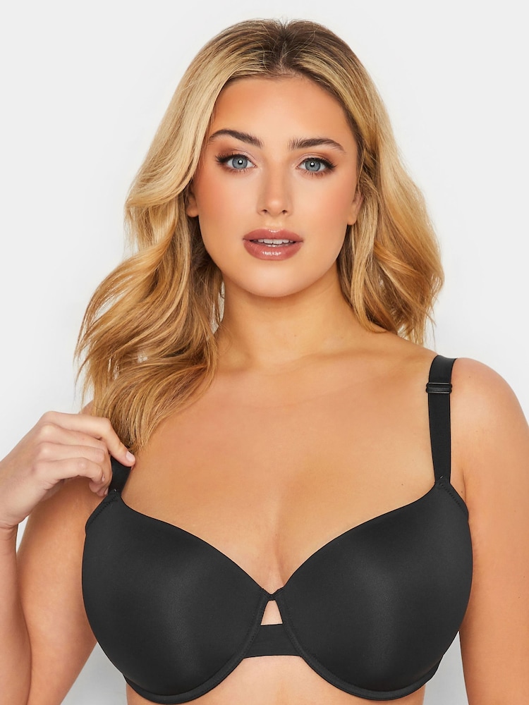 Yours Curve Black Comfort T-Shirt Bra - Image 2 of 4 Yours Curve Black Comfort T-Shirt Bra - Image 2 of 4