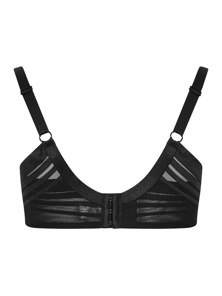 Yours Curve Black Comfort T-Shirt Bra - Image 4 of 4 Yours Curve Black Comfort T-Shirt Bra - Image 4 of 4