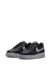 Nike BlackGrey Air Force 1 Trainers - Image 3 of 9