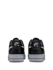 Nike BlackGrey Air Force 1 Trainers - Image 4 of 9