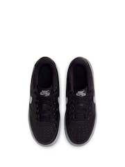 Nike BlackGrey Air Force 1 Trainers - Image 5 of 9