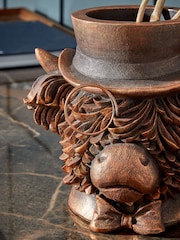 Bronze Hamish The Highland Cow Flower Vase - Image 2 of 5