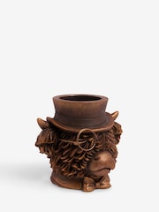 Bronze Hamish The Highland Cow Flower Vase - Image 4 of 5