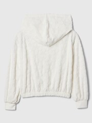 Gap White Towel Terry Zip Up Hoodie (4-13yrs) - Image 2 of 2