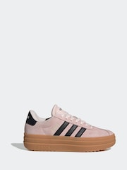 adidas Pink/Black VL Court Bold Trainers - Image 1 of 8