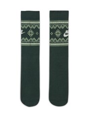 Nike Green Essential Crew Fairisle Pattern Socks 1 Pack - Image 2 of 4