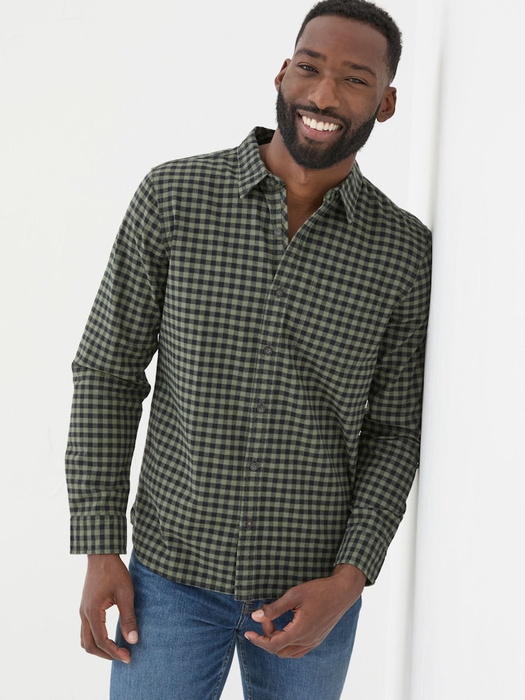FatFace Green Everly Gingham Shirt - Image 1 of 5