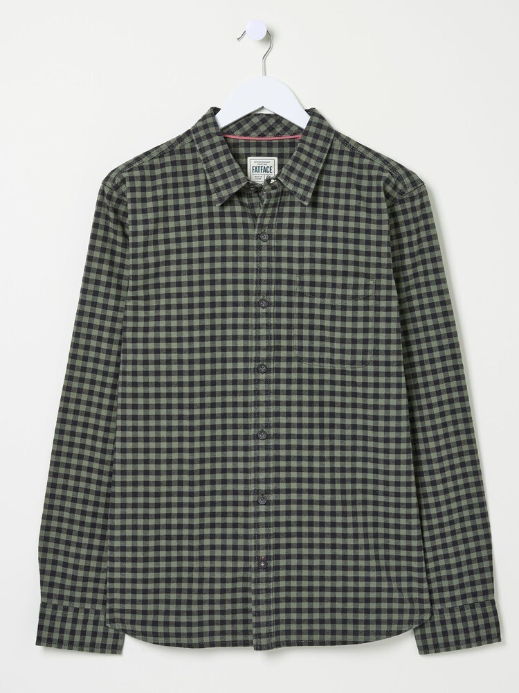 FatFace Green Everly Gingham Shirt - Image 5 of 5