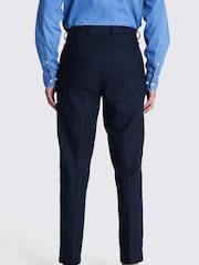 MOSS Blue Tailored Fit Herringbone Trousers - Image 2 of 3