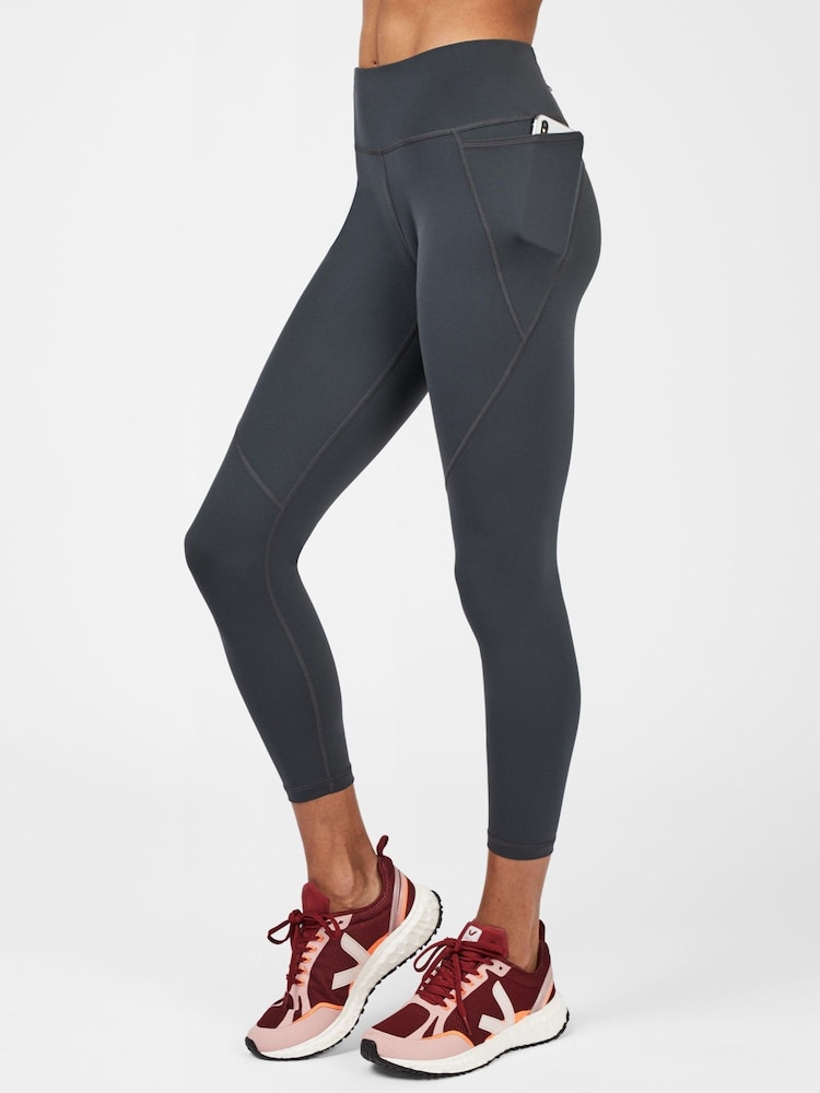 Sweaty Betty Slate Grey 7/8 Length Power Workout Leggings - Image 1 of 8