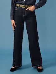 Rinse Blue Wide Leg Jeans - Image 2 of 6