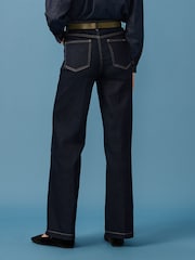 Rinse Blue Wide Leg Jeans - Image 3 of 6