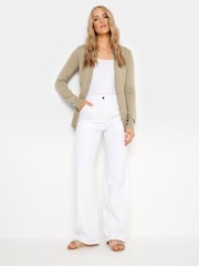 Long Tall Sally Natural Crew Neck Cardigan - Image 2 of 5