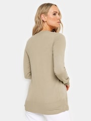 Long Tall Sally Natural Crew Neck Cardigan - Image 3 of 5