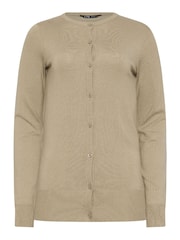 Long Tall Sally Natural Crew Neck Cardigan - Image 5 of 5