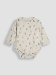 JoJo Maman Bébé Natural Panda Applique Pocket Dungarees And Top Set - Image 4 of 9
