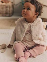 rožnata - Cosy dojenček dolg rokav; z dolgimi rokavi 3 Pieces komplet majice in pajkice - Slika 1 iz 22