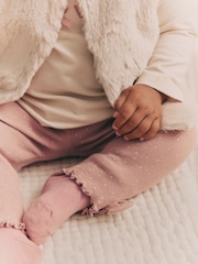 rožnata - Cosy dojenček dolg rokav; z dolgimi rokavi 3 Pieces komplet majice in pajkice - Slika 8 iz 22