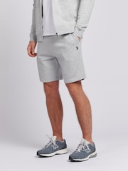 U.S. Polo Assn Grey Mens Double Horsemen Sweat 100% Cotton Shorts - Image 1 of 7