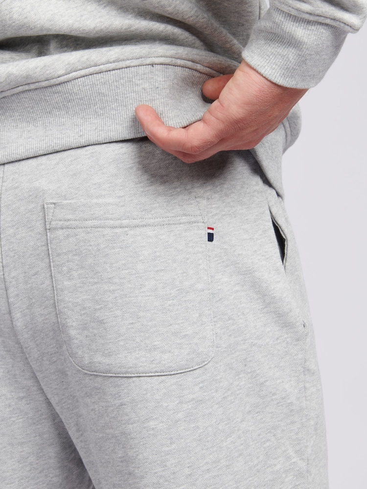 U.S. Polo Assn Grey Mens Double Horsemen Sweat 100% Cotton Shorts - Image 5 of 7