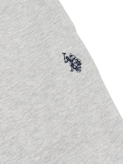 U.S. Polo Assn Grey Mens Double Horsemen Sweat 100% Cotton Shorts - Image 7 of 7