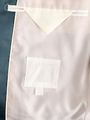Сине-зеленый - Slim Fit Trimmed Satin Edge Tuxedo Suit Jacket - Изображение 10 из 10