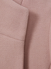 Reiss Pink Kia 9-13 yrs Wool Blend Funnel Neck Coat - Image 4 of 4