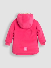 وردي زهور - JoJo Maman Bébé Fleece Lined Jacket - صورة 5 من 7