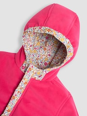 وردي زهور - JoJo Maman Bébé Fleece Lined Jacket - صورة 7 من 7