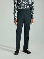Bleu de sarcelle - Pantalon de smoking coupe ajustée - Image 3 de 9