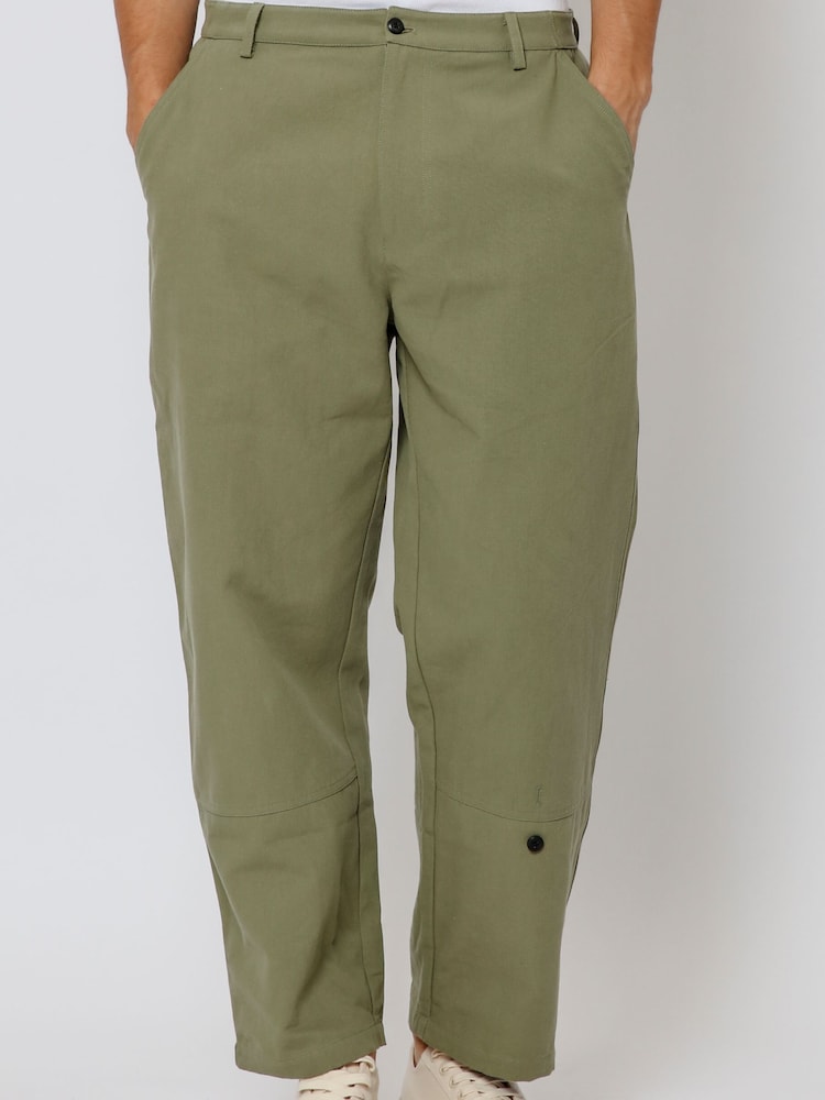 Religion Green Button 100% Cotton Chinos - Image 4 of 4 Religion Green Button 100% Cotton Chinos - Image 4 of 4