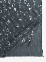Foil Animal Grey Lightweight Scarf - Image 5 of 6