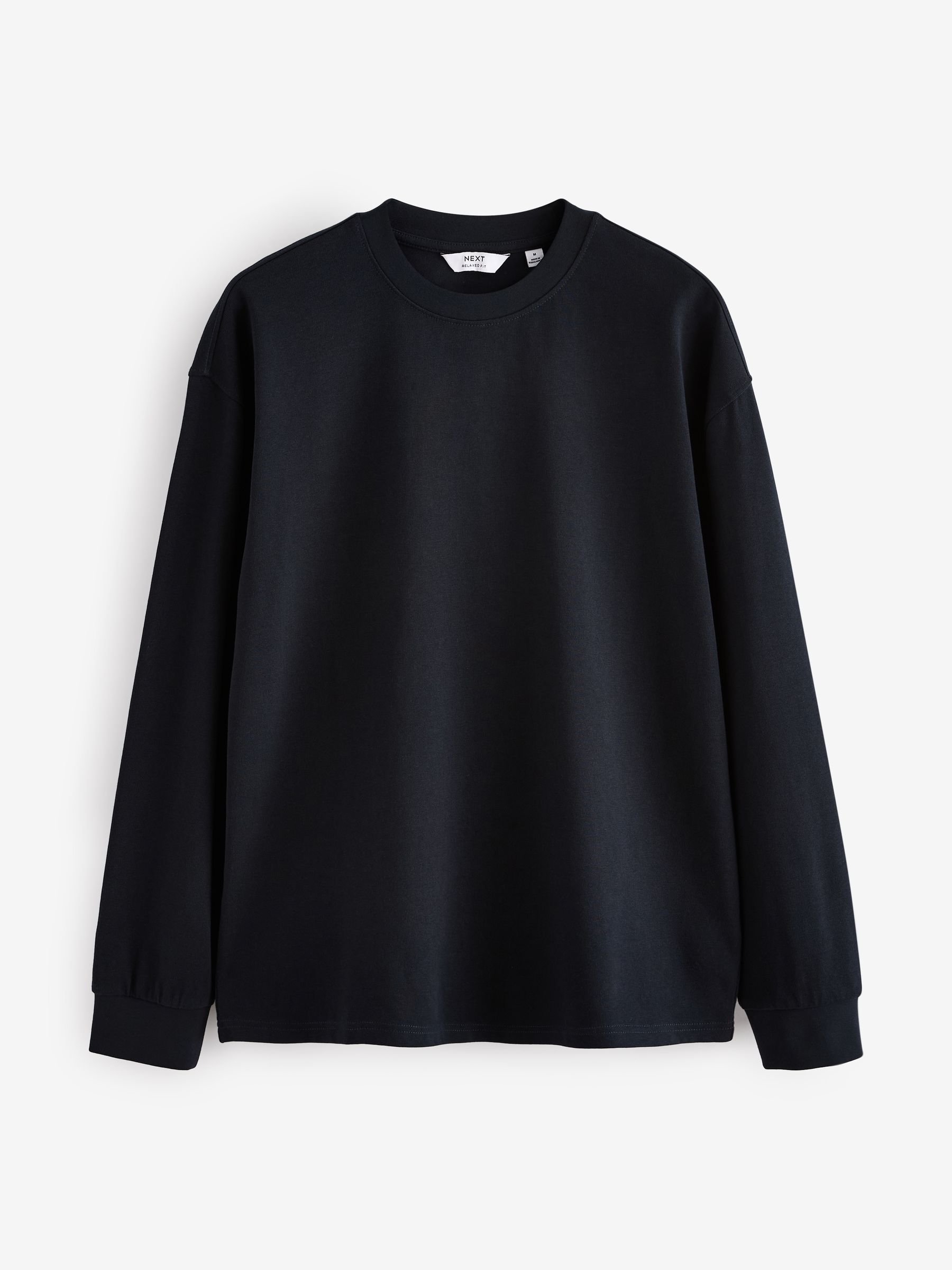 Buy Navy Blue Relaxed Fit Long Sleeve Heavyweight 100