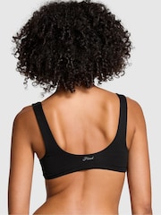 Victoria's Secret PINK Black Cotton Unlined Wired Bralette - Image 2 of 3