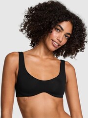 Victoria's Secret PINK Black Cotton Unlined Wired Bralette - Image 3 of 3