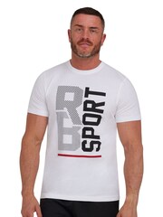 Raging Bull Sport Halftone White T-Shirt - Image 1 of 6