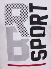 Raging Bull Sport Halftone White T-Shirt - Image 4 of 6