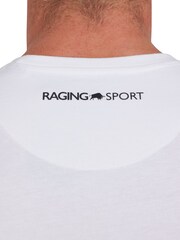 Raging Bull Sport Halftone White T-Shirt - Image 5 of 6