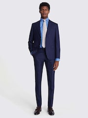 MOSS Blue Tailored Fit Italian Stripe Jacket - Image 4 of 7