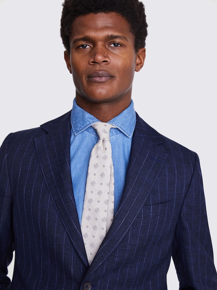 MOSS Tailored Fit Italian Stripe Jacket - Image 6 of 7