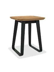 Bentley Designs Rustic Oak Peppercorn Emerson Lamp Table - Image 2 of 4