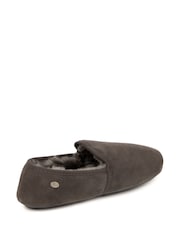 Just Sheepskin Grey Mens Chester Slippers - Image 4 of 5