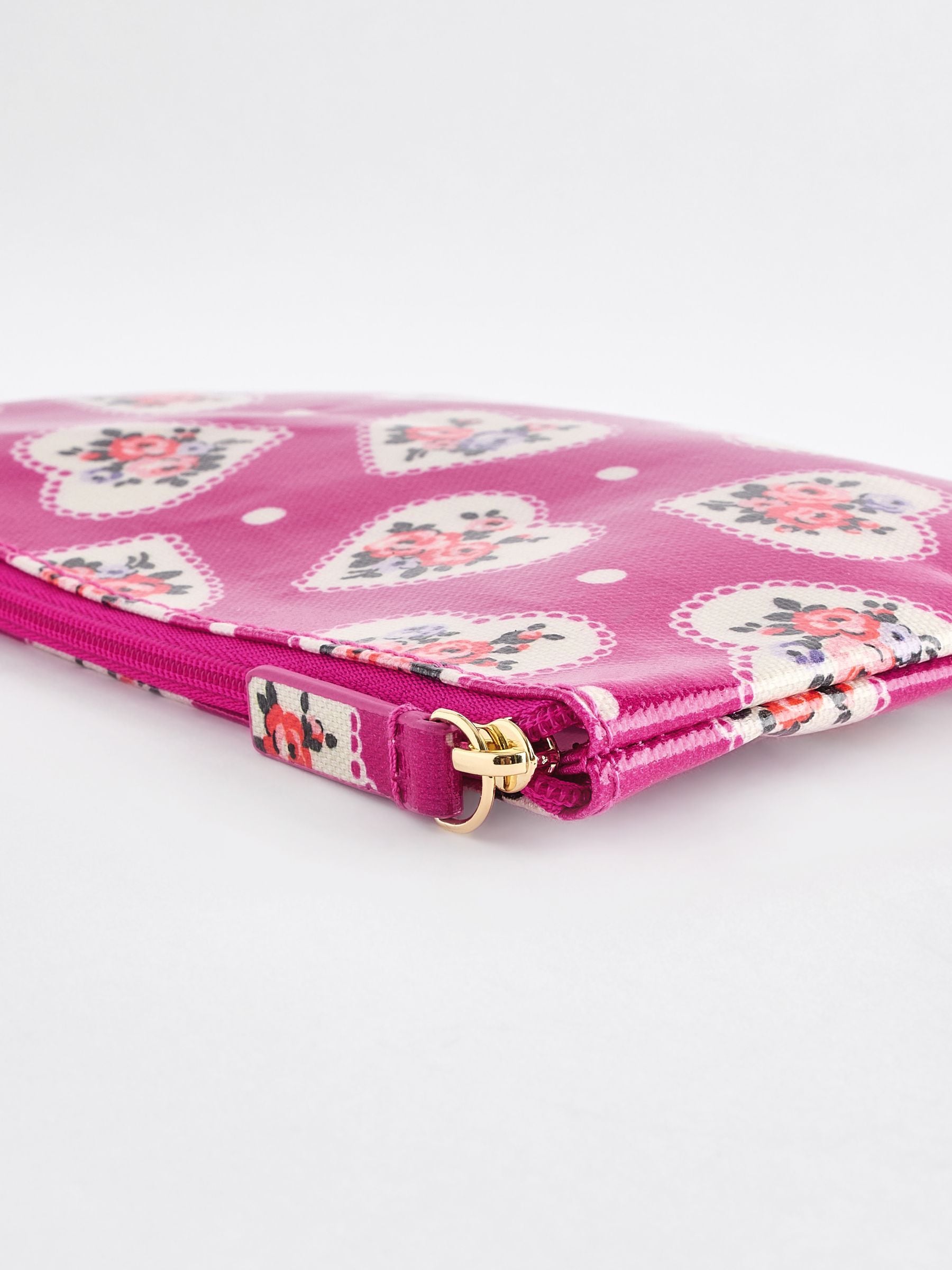 Buy Cath Kidston Pink Heart Zip-Up 100% Cotton Purse from Next USA