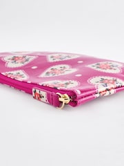 Cath Kidston Pink Heart Zip-Up 100% Cotton Purse - Image 4 of 5